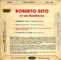 [Pochette de Murmurio (Roberto SETO) - verso]